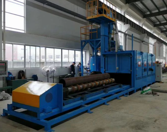 渝中喷砂机在管道除锈中的现场施工应用